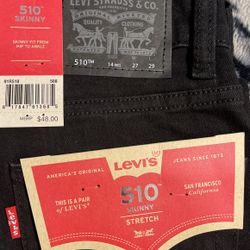 Levis 510 SKINNY  STRETCH W 27  L 29