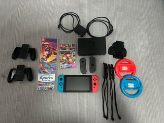 Nintendo Switch with Accessories and Games