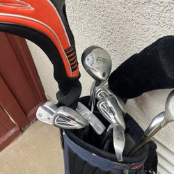 Golf Clubs and Bag 