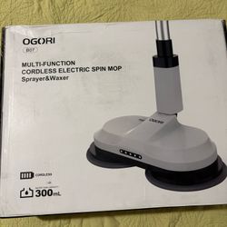 Cordless electric spin mop