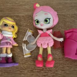Shopkins Gently Used Rainbow Dolls collectible Lot