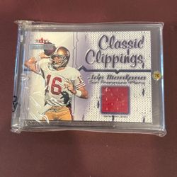 2002 FLEER THROWBACKS CLASSIC CLIPPINGS JOE MONTANA CLASSIC CLIPPINGS-JERSEY