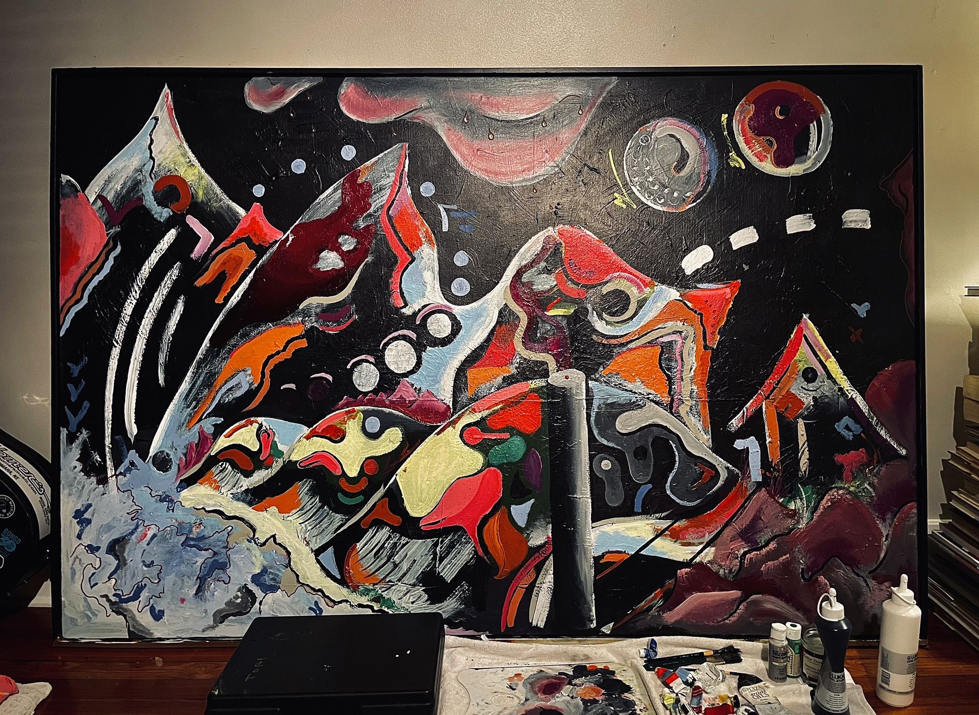 Huge Painting By Local Artist With Insomnia 