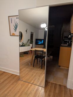 Ikea Hovet Mirror Aluminum