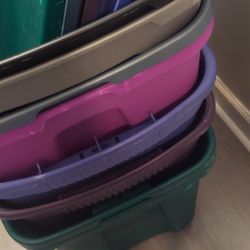 Storage Bins All With Lids$6 Each