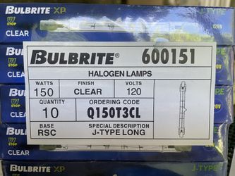 Bulbrite 10-Pack Halogen Lamps J-Type Long
