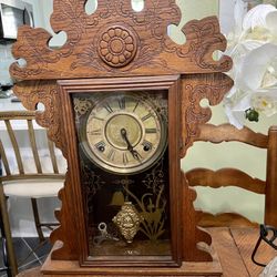 Antique EN Welch 8Day Gingerbread Clock 