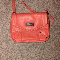 Nine West Coral (orange/pink) Crossbody Purse Bag Handbag