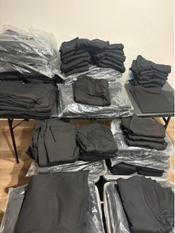 Blank shirts and shorts