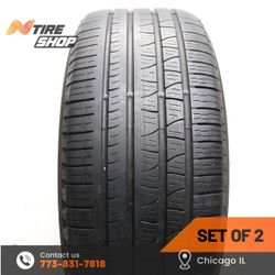 Set of 2 Used  7/32  Run Flat  255/55R19  111H  Pirelli  Scorpion Verde AOE Run Flat