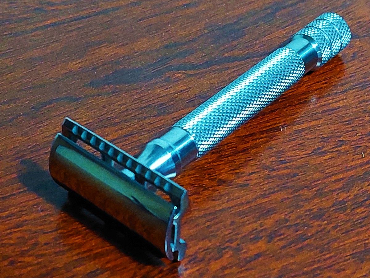 Weber Polished Head Stainless Steel Double Edge Safety Razor