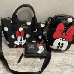 NWT minnie Mini Purse, Phone Crossbody Bag And Wallet