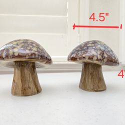 Decorative Ceramic Mushrooms