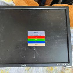 Dell E207WFPC LCD Monitor 20 Inch Plus Additional Del Monitor Both Working