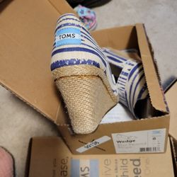 Toms Wedge Sandals Women's Size 8