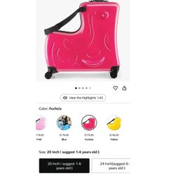 Child Riding Suitcase 