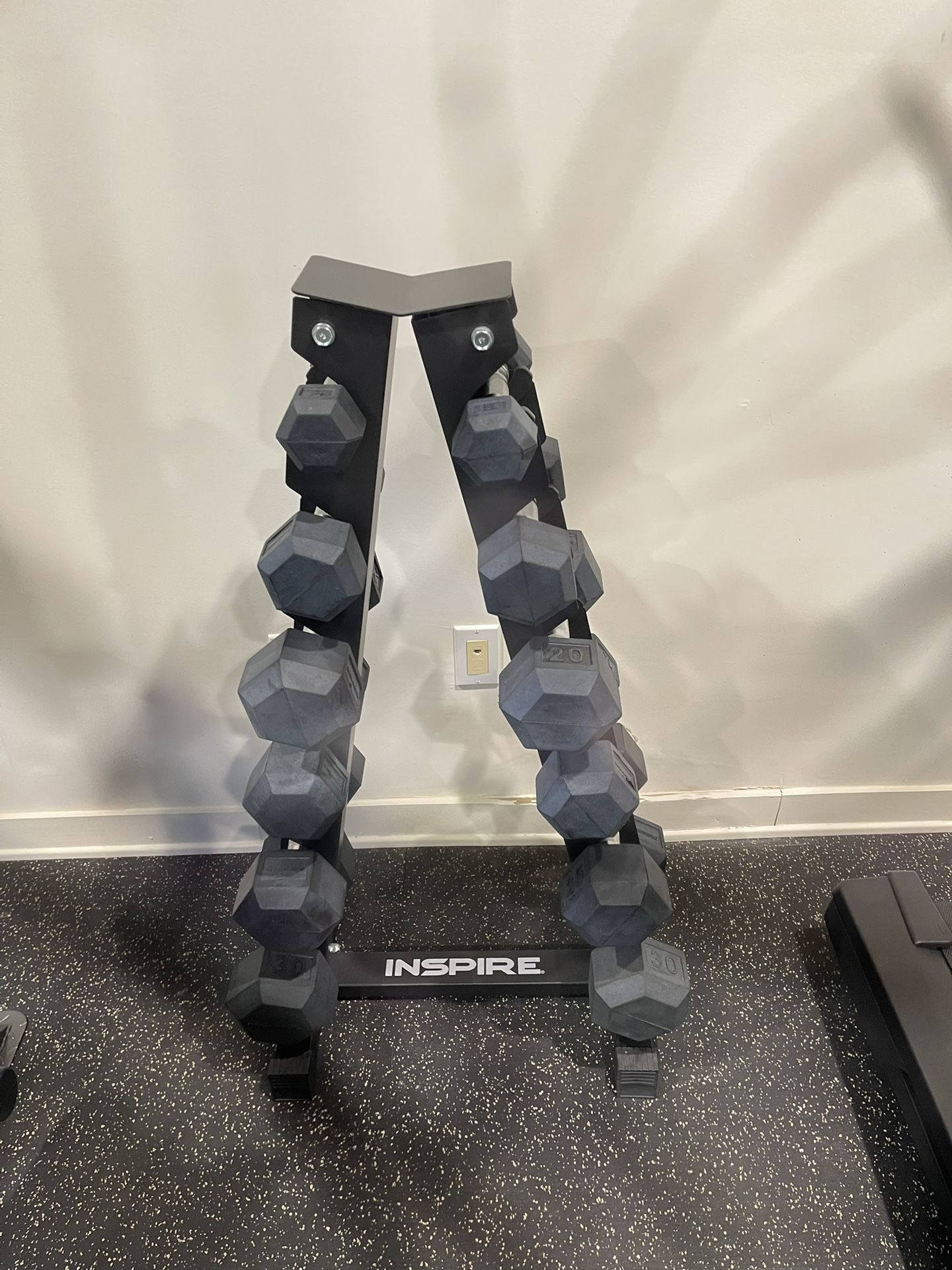 Inspire Dumbbell Set with Rack