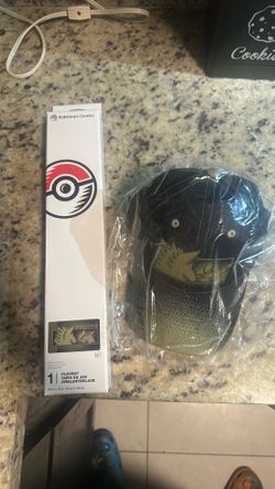 Pokemon cards opening scene play mat bundle 30th anniversary scene hat