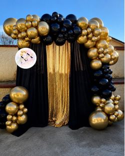 Gold Black backdrop
