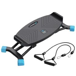New Merach Rocking Balance Board Stepper with Resistance Bands & LCD Tracking Monitor