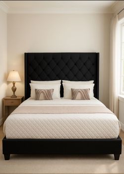 ✨ Brand New Queen Size Bed & Mattress Set! ✨ Upgrade your bedroom with comfort and style 🛏️ Modern design, soft mattress, and perfect for a great nig