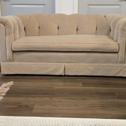 Rare Vintage Button -Tufted Chesterfield Sofa-1970s-Beautiful Design, Rolled Arm