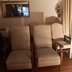 6 quality vintage chairs