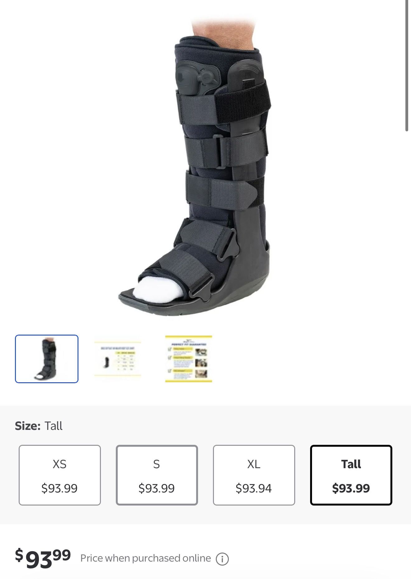 Fracture Boot Small