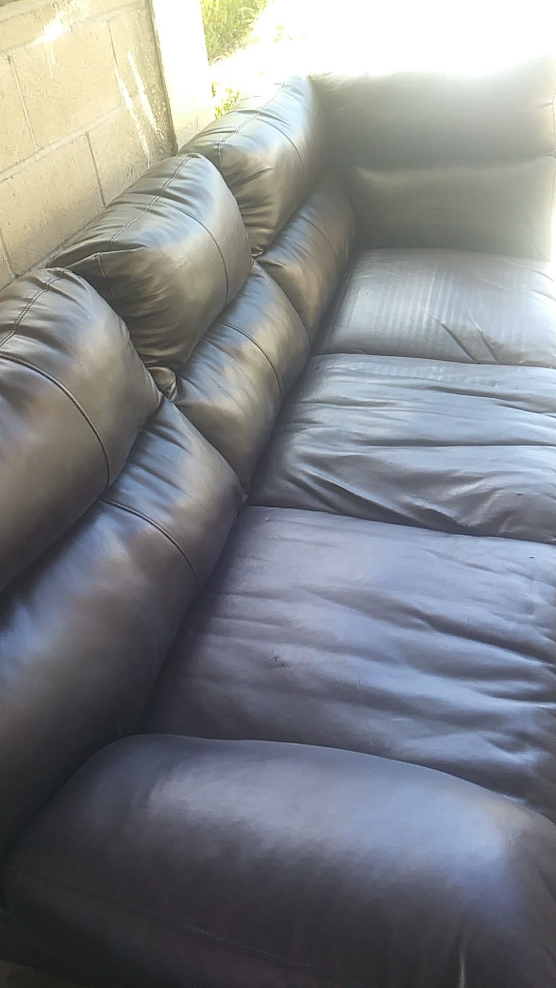 Faux leather Couch