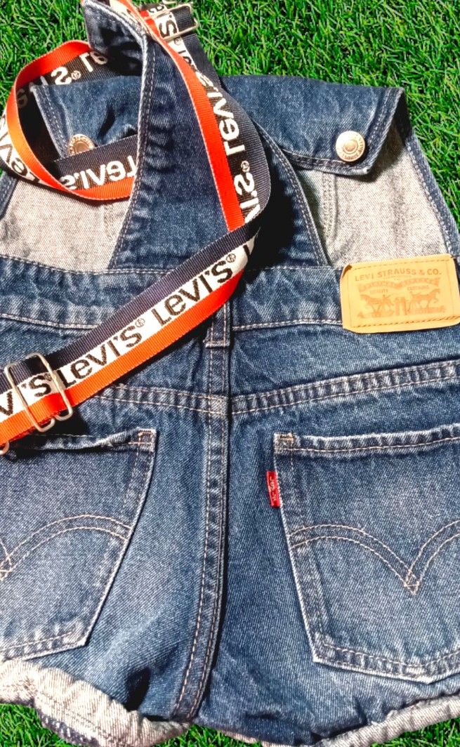 Levi’s Kids Blue Denim Shortalls Overall