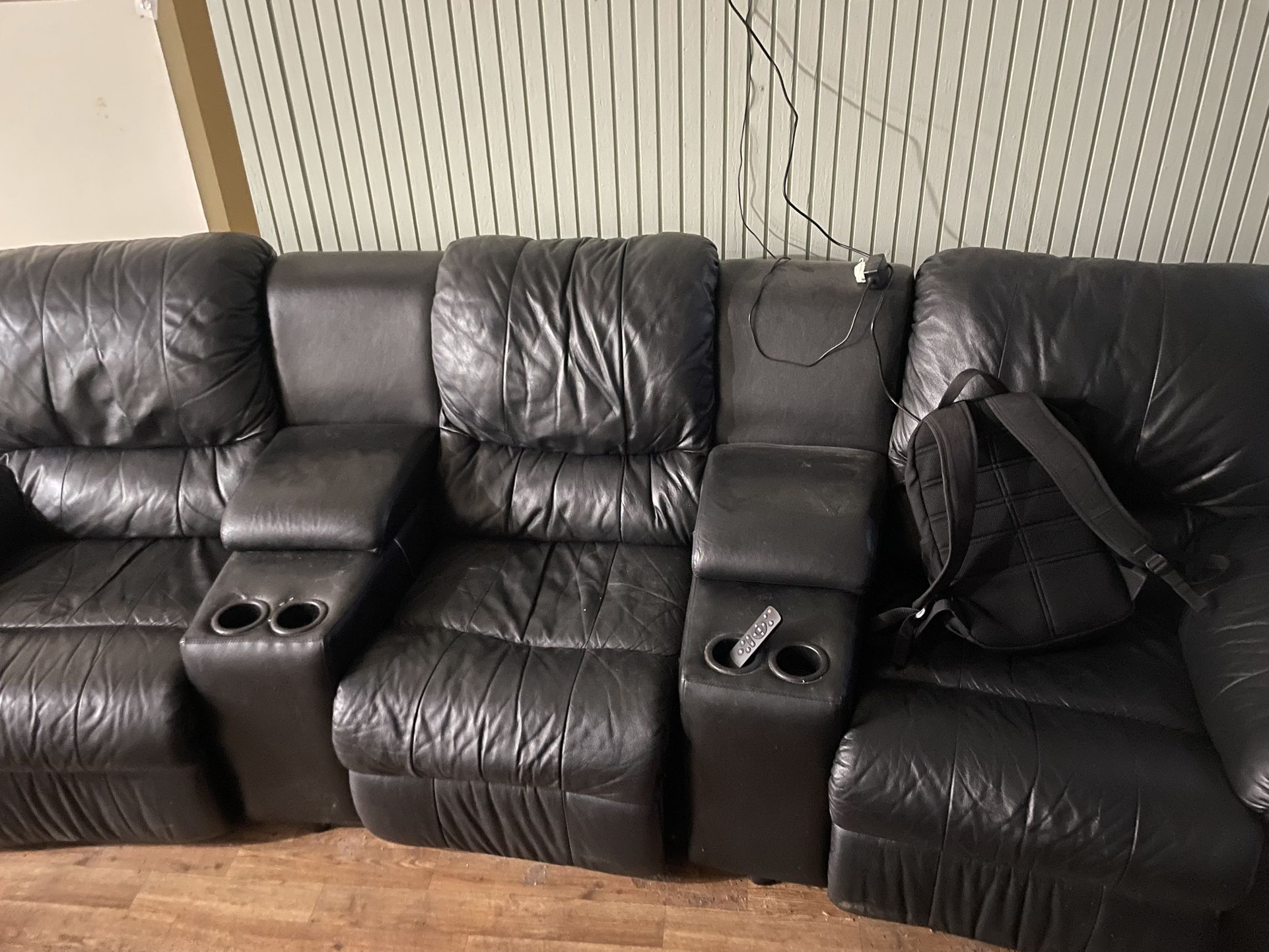 Black Leather Recliners