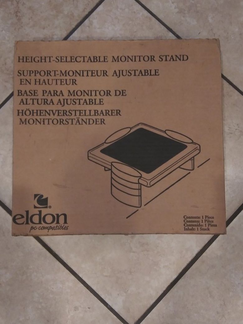 Computer Height Selectable Monitor Stand