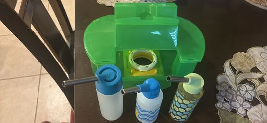 Mouse Hamster House Habitat Water Bottle Food