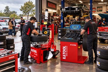 KT-T830 & KT-B760 Professional Tire Changer and Wheel Balancer Combo