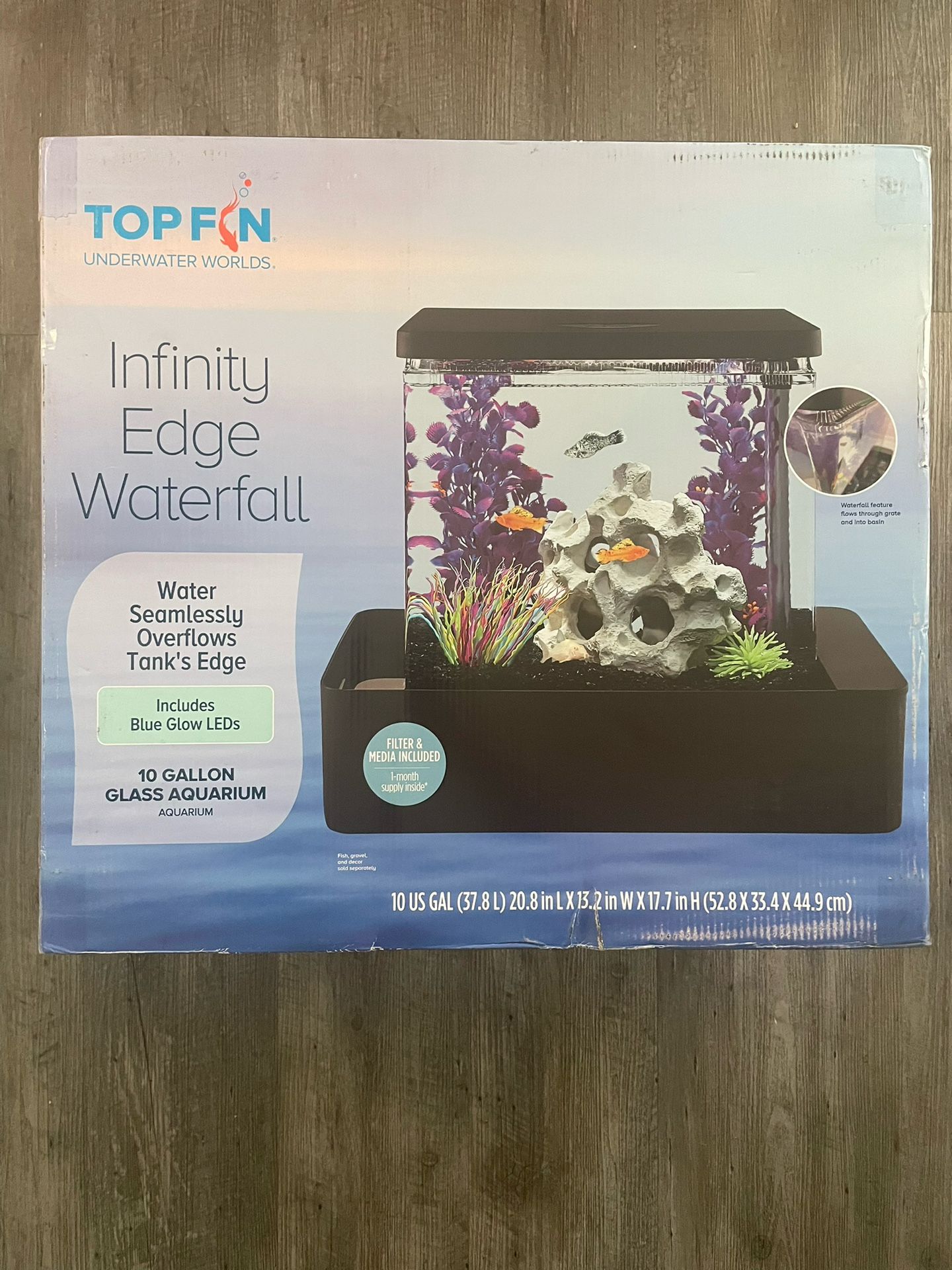Infinity Edge Waterfall Fish Tank