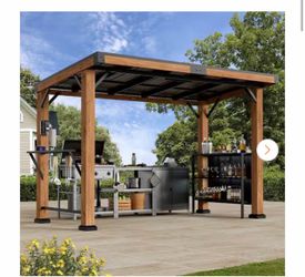 Ultra Series 6 ft. x 12 ft. Cedar Framed Hard Top Gazebo, Grill Gazebo