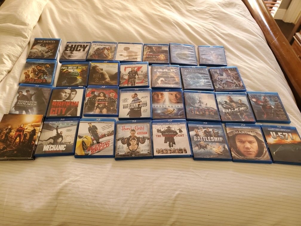 Blu Ray Movies , 38 Total For $40.00