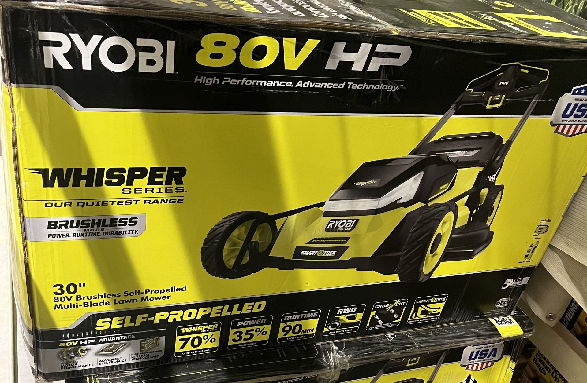 RYOBI 80V HP Brushless Battery Cordless Electric 30 in. MultiBlade
