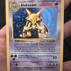 1999 Pokemon Alakazam - 1st Edition Shadowless