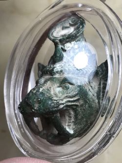 Magic Authentic Thai Amulet Collection Pendant Tiger Talisman Tablet With Case Cover