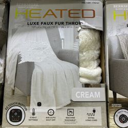 Berkshire Heated Luxe Faux Fur Throw