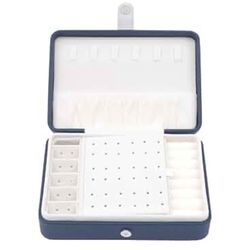 Brand New Leather Travel Jewelry Case w/Soft Velvet Lining Plush