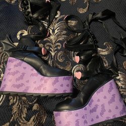 YRU X Monster High Dune Elissabat Platform Boots