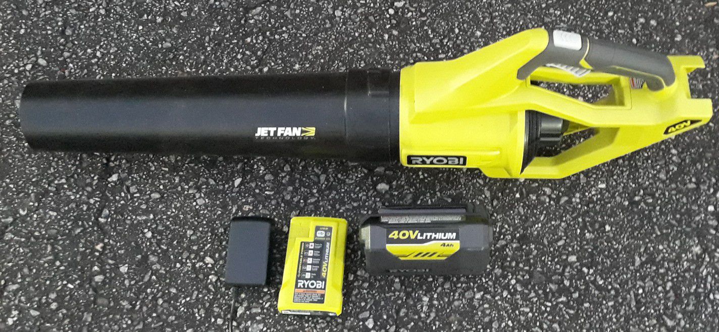 Ryobi 40-volt Jet fan leaf blower kit
