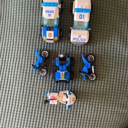 Lego Police Cars And Motorcycles