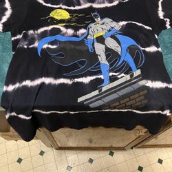Vintage Large Primo Batman Tie Dye Shirt!! Rare!! DC Comics