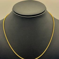 New Jewelry 14k yellow gold Twist chain necklace 18” 1.30mm width