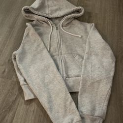 Hollister cropped zip up