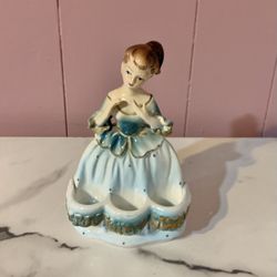 Vintage Porcelain Lipstick Holder 