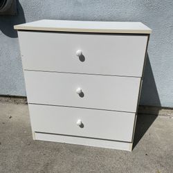 IKEA White 3 Drawer Dresser/Nightstand